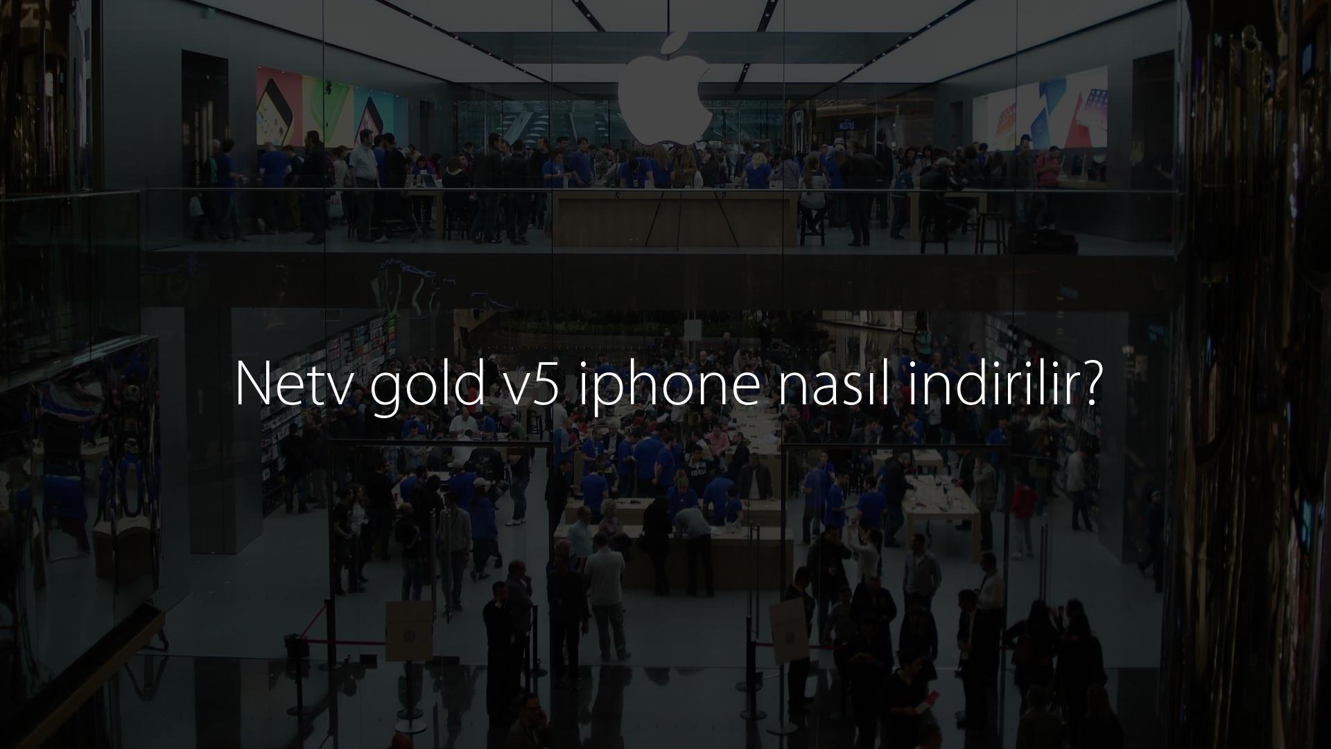 Netv gold v5 iphone nasıl indirilir?